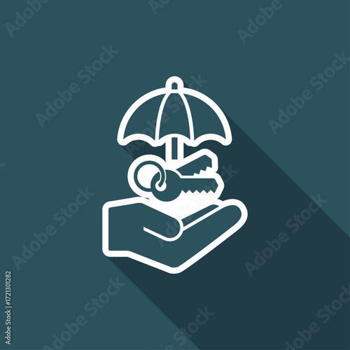 Protected access - Minimal vector icon