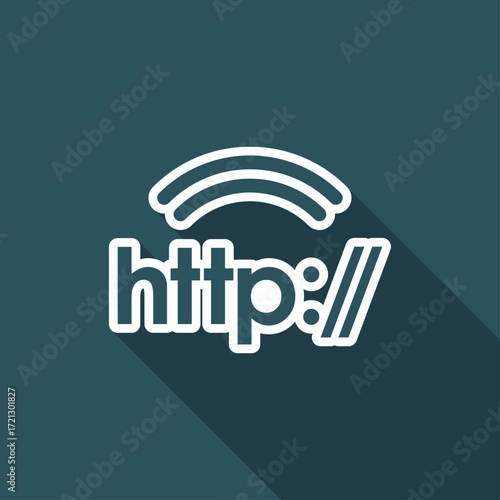 Web internet connection - http - Minimal vector icon