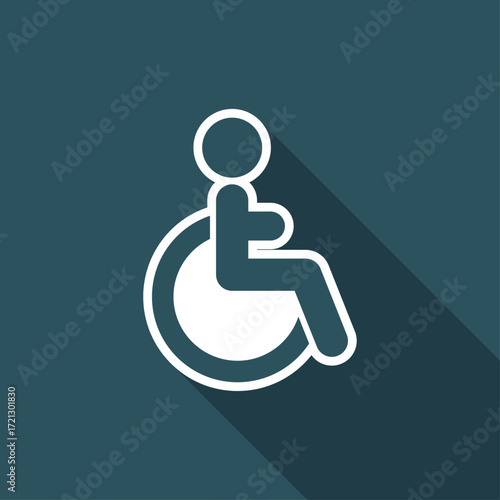 Handicapped concept - Minimal icon