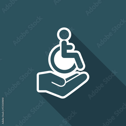 Handicapped concept - Minimal icon