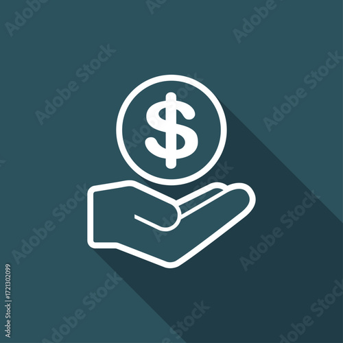 Bank services - Dollar - Minimal modern icon