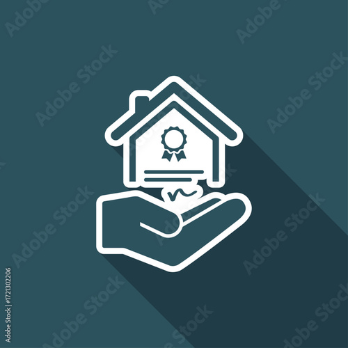 House certification services - Vector icon
