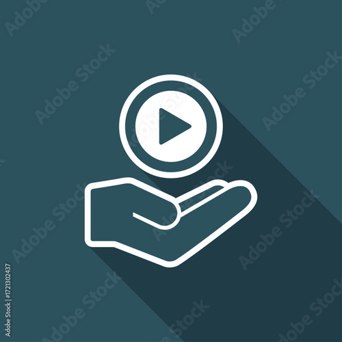 Multimedia playlist - Minimal icon