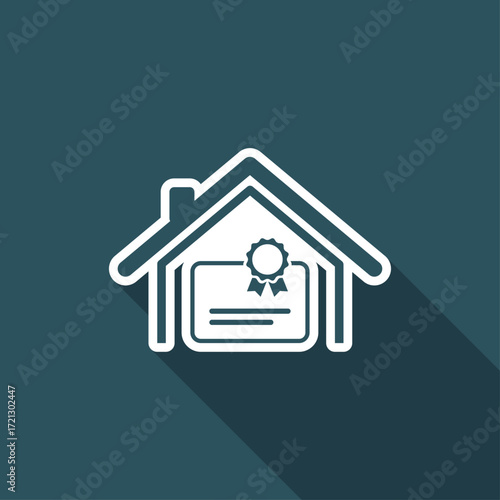 Home certification services - Vector icon