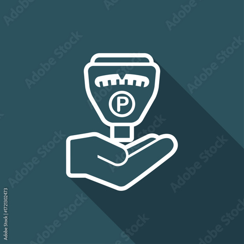 Parking meter service - Minimal icon