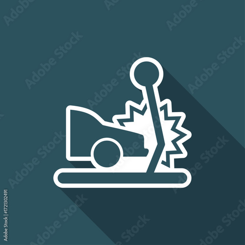 Car crash - Vector flat icon