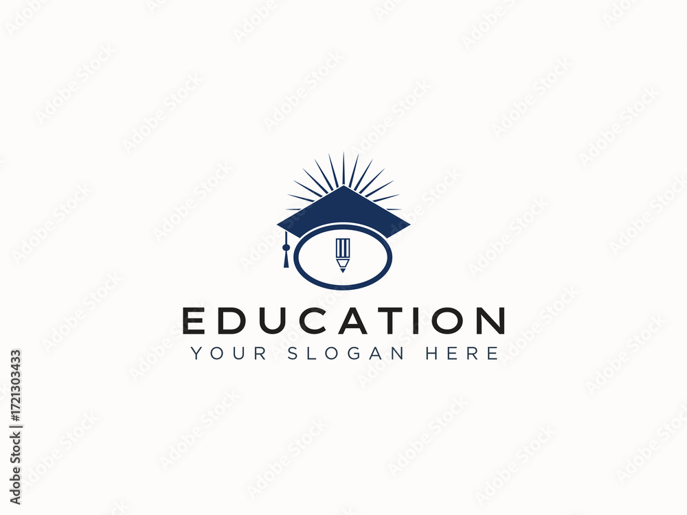 Fototapeta premium Education logo design vector template