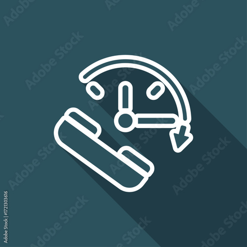 Steady phone support - Vector web icon