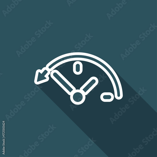 Back in time button - Vector web icon