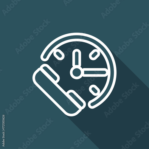 Steady phone support - Vector web icon