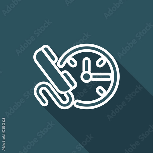 Steady phone support - Vector web icon