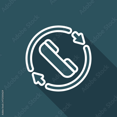 Steady phone support - Vector web icon