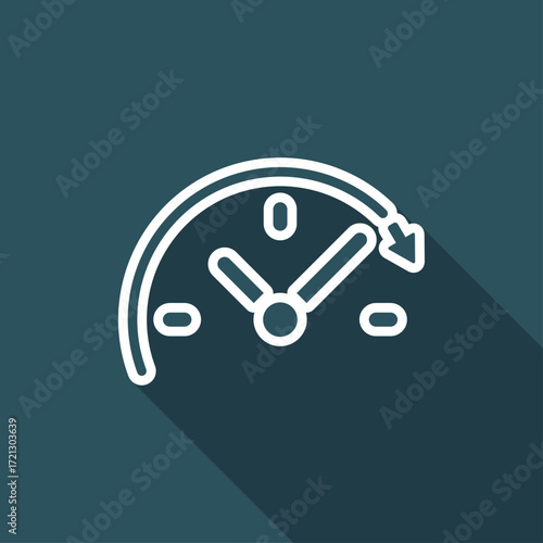 Spending time concept - Vector web icon