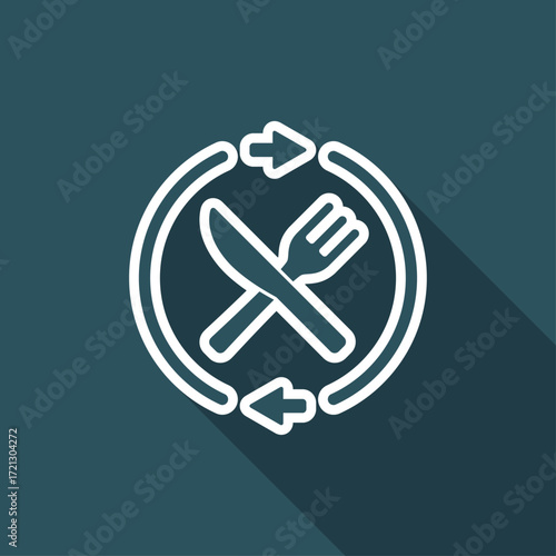 Full fooding services - Vector web icon