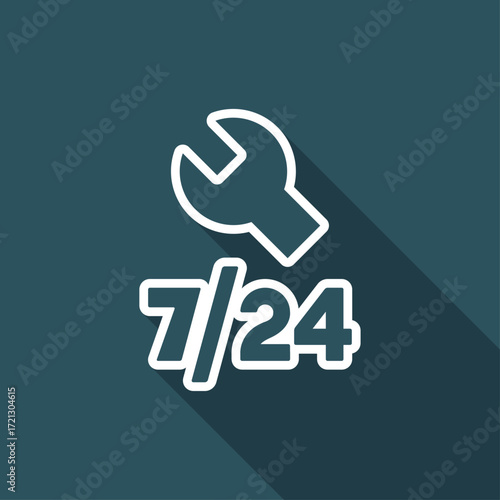 Steady assistance services - Vector web icon