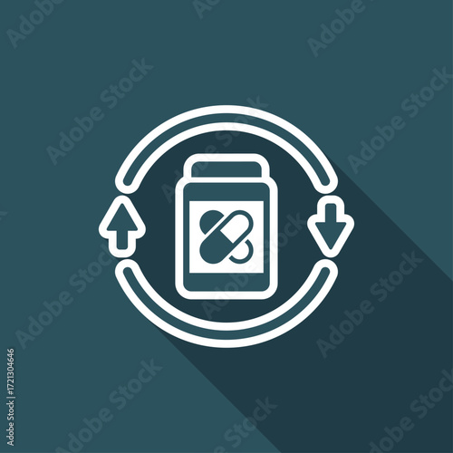 Steady medical services 24/7 - Vector web icon