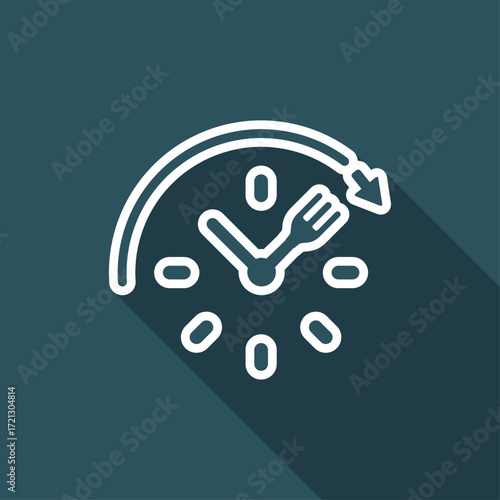 Full time food services - Vector web icon