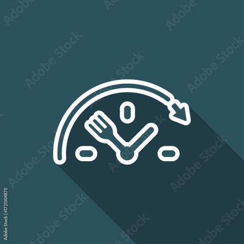 Full time food services - Vector web icon