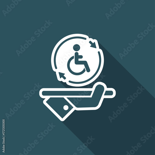 Full handicap services - Vector web icon
