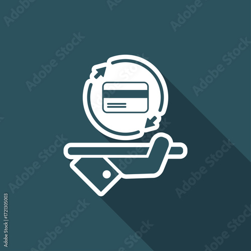 Full banking services - Vector web icon