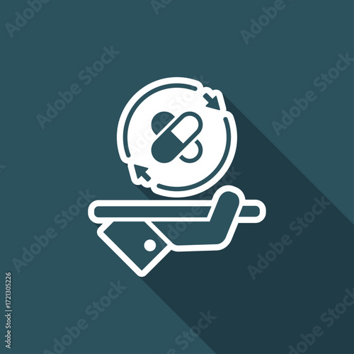 Steady pharma services - Vector web icon