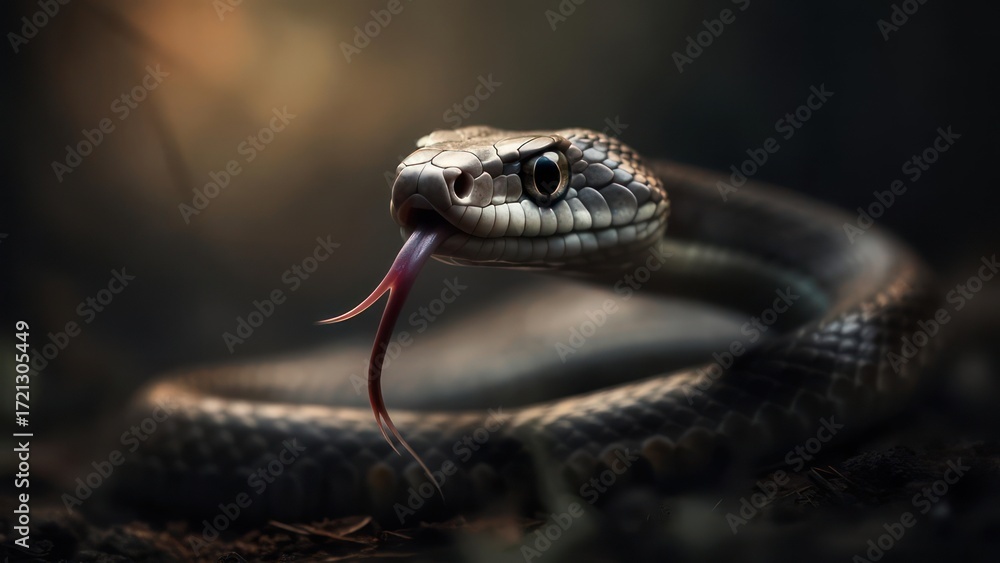 Obraz premium Close-up of a snake