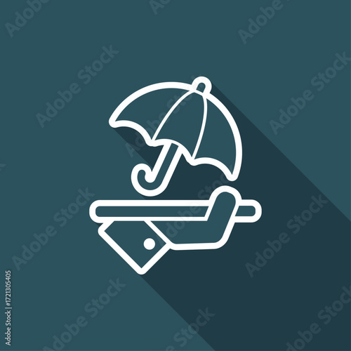 Protection services - Vector web icon