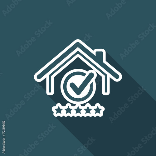 Top rating residence - Vector web icon
