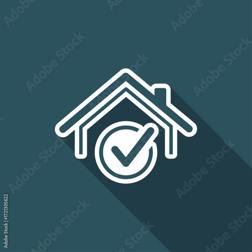 Choose the perfect house - Vector web icon