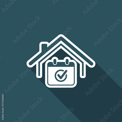 Checking appointment -  Vector web icon