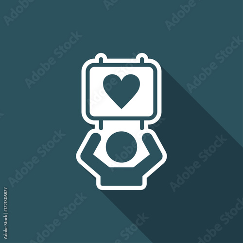 Demostration for peace and love - Vector web icon