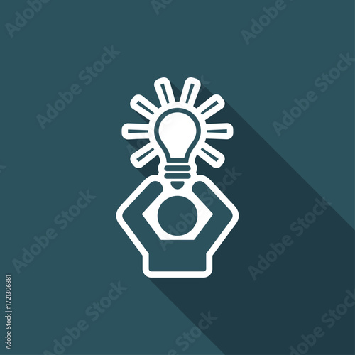 Propose idea or solution - Vector web icon