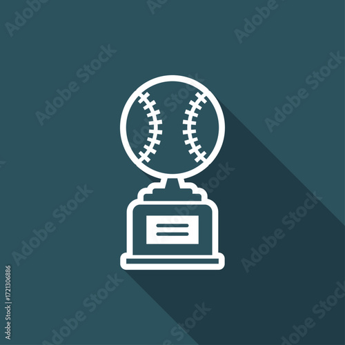 Sports cup - Vector web icon