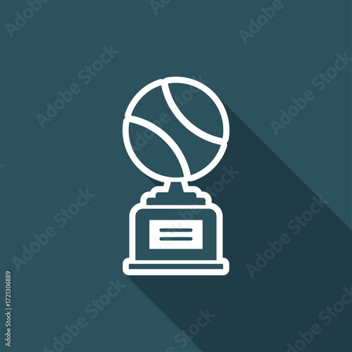 Sports cup - Vector web icon