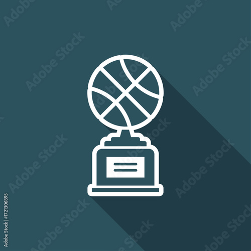 Sports cup - Vector web icon