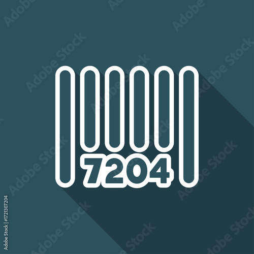 Product identity barcode - Vector web icon