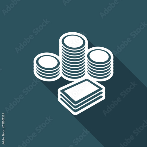Earnings -  - Vector web icon
