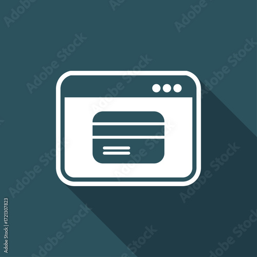 Online banking services - Vector web icon