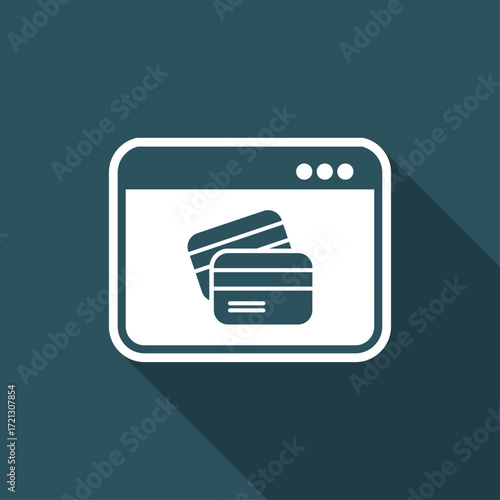 Online banking services - Vector web icon