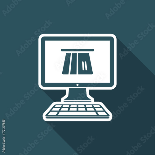 Online banking services - Vector web icon