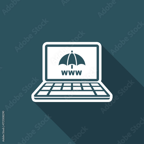 Internet protection - Minimal vector icon