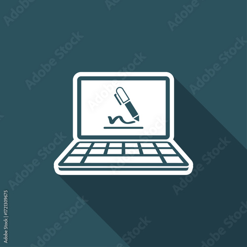 Subscribe terms and conditions - Vector flat icon