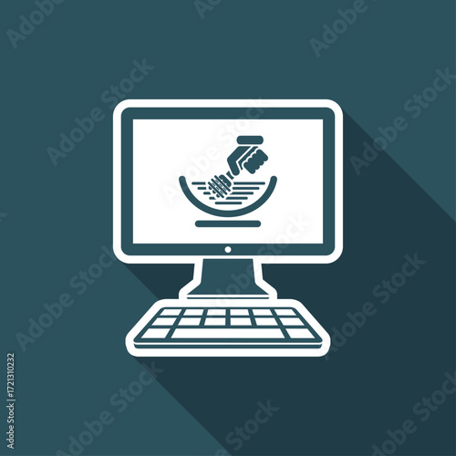 Fooding website - Vector flat icon