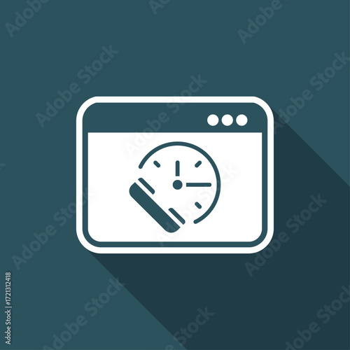 Call for appointment - Online services - Vector flat icon
