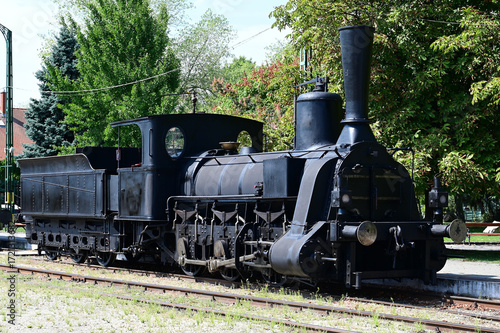 Wallpaper Mural 1882 German Steam engine at the Budapest Railway Museum. Torontodigital.ca
