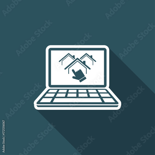 Choice of home - Vector icon for computer website or application