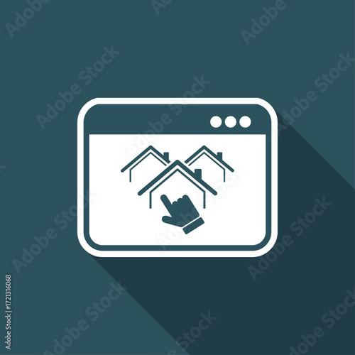 Choice of home - Vector icon for computer website or application