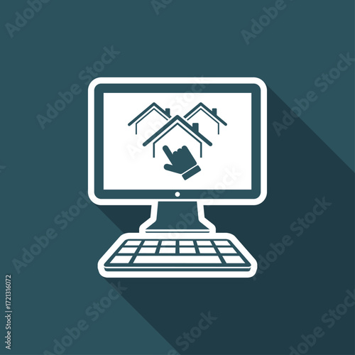 Choice of home - Vector icon for computer website or application