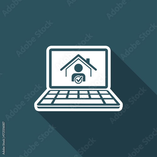 Check house - Vector icon for computer website or application