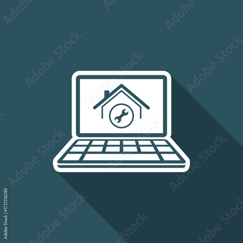 House repair services - Vector icon for computer website or application